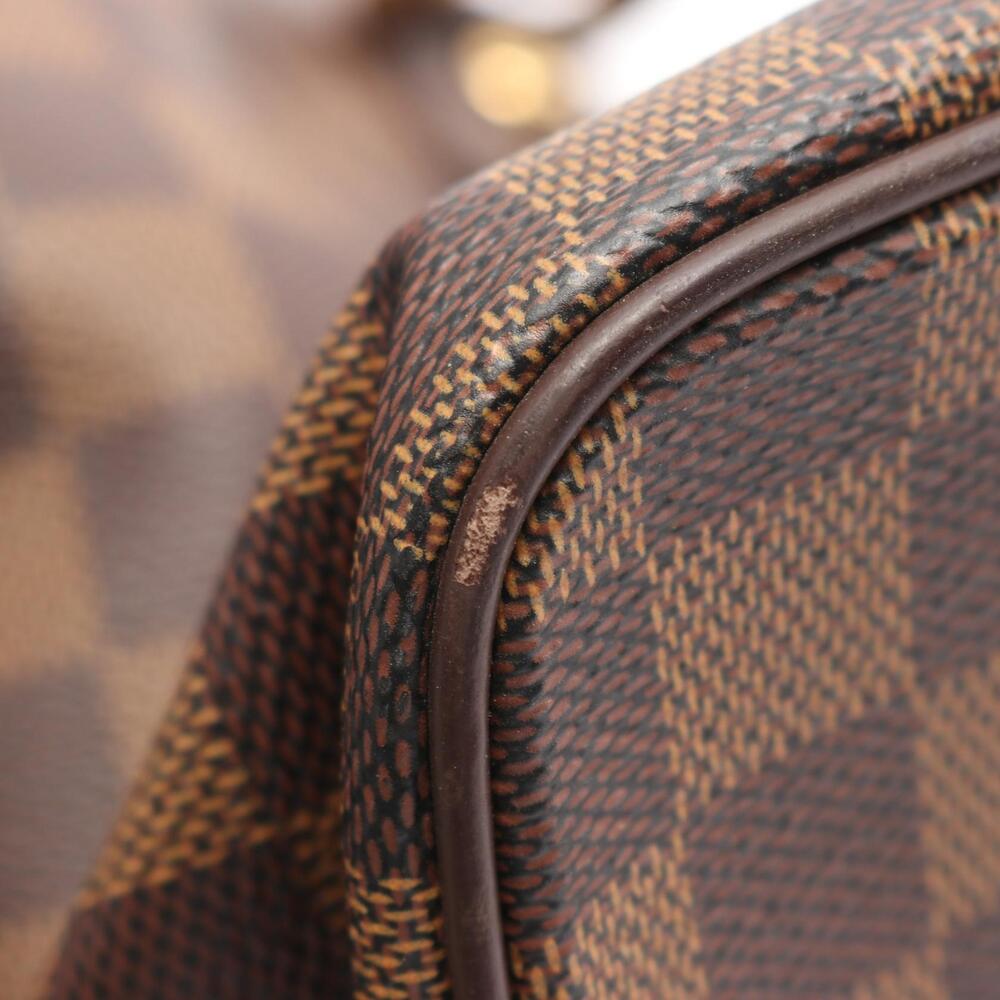 Louis Vuitton Brown Canvas Bag Tote Damier Leather Saleya - Picture 5 of 9